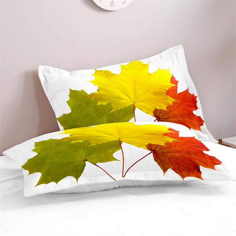 Colorful Leaves Bedding Sets Plants Duvet Cover Boys Girls Duvet Cover Set King Quilt Cover Bedroom Bed Set Queen Bedding Set