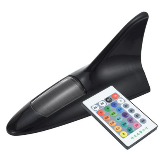 

Антенный светильник с солнечными плавниками акулы с дистанционным управлением, супер яркий клейкий универсальный внедорожник, фургон, авто, 13 светодиодных предупредительных фонарей на крыше чёрный