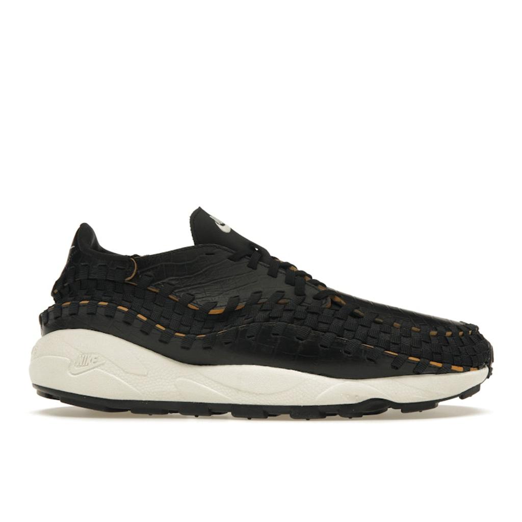 Nike  Air Footscape Woven Black Croc Women Sneakers Pale-Ivory Desert-Ochre FQ8129-010