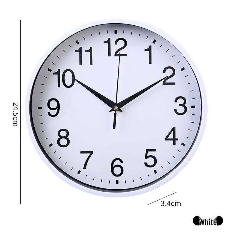 Round Luxury Wall-Mounted Clock for Living Room, Bedroom, Hotel Decoration