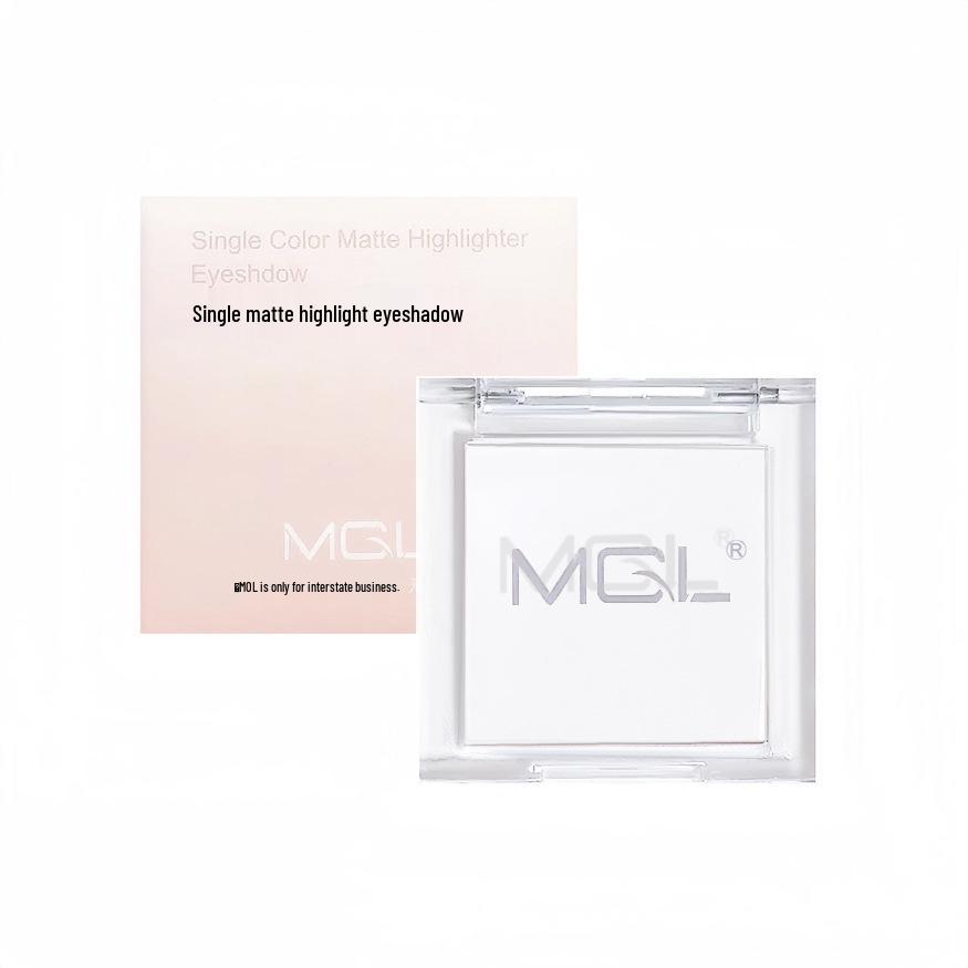 Monochrome Matte Highlight Eyeshadow: Delicate, Long-Lasting, Highly Pigmented, Pure White for Tear Trough and Under-Eye Brightening.