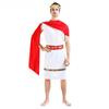Ancient Egyptian Greek Masquerade Costume with Red Shawl for Adults