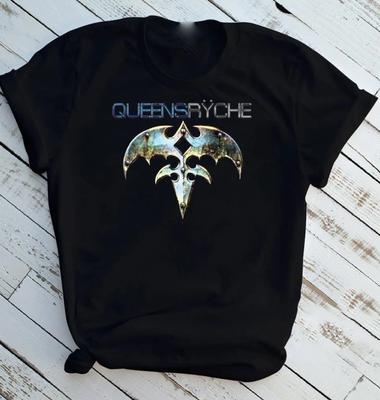 Vintage Queensryche Music Band Heavy Cotton Black S-5XL Unisex Shirt Unisex T-Shirt