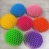 Rainbow Decompression Elastic Mesh Deformation Worm Fingertip Sensory Puzzle Toys Healing Decompression Stretchable Small Toys