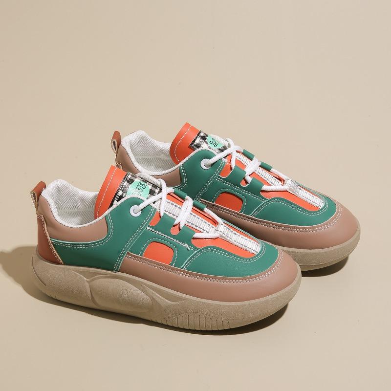 

Весенняя женская обувь новые дышащие маленькие белые туфли женские универсальные на платформе спортивные повседневные туфли для папы Q206 35