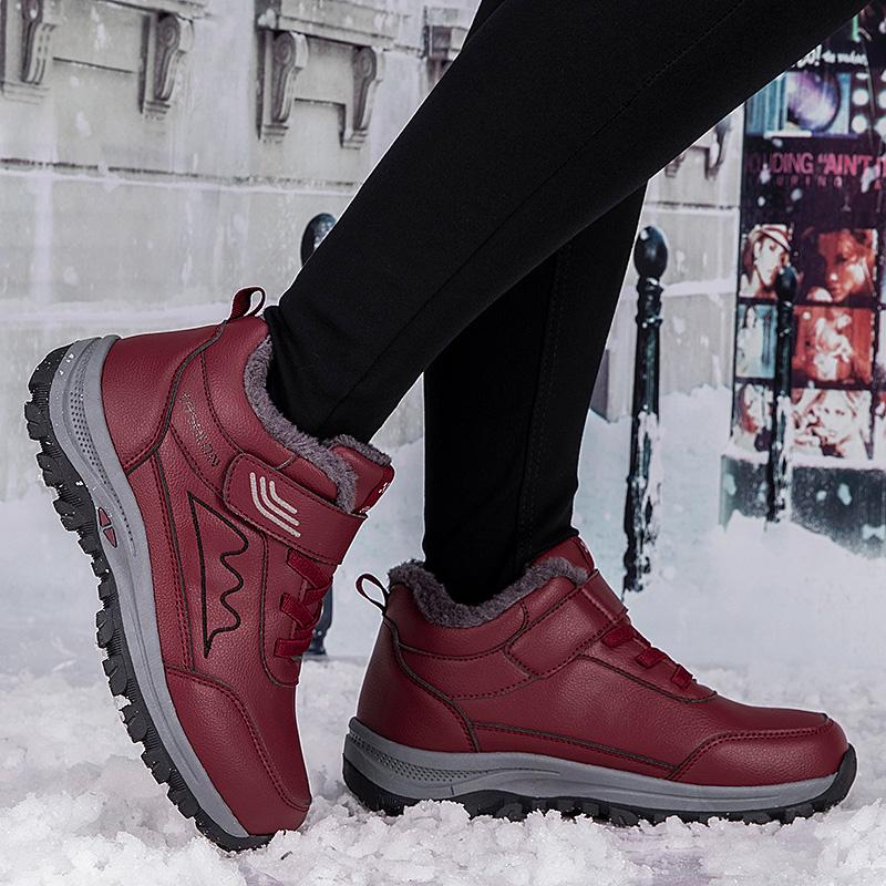 Autumn/Winter Men's Plel Warm Cotton Shoe Large -sized Outdoor Fight Slip -resistant Elderly Cotton Shoe