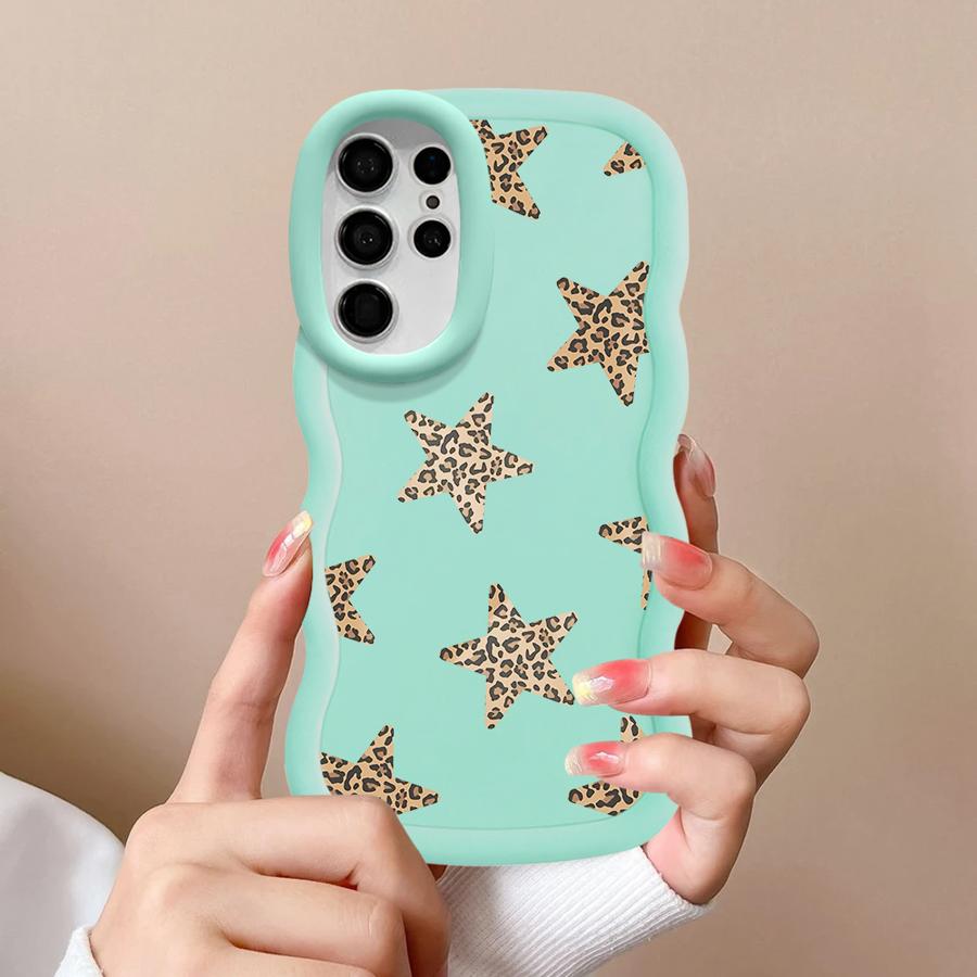 Leopard Star Design Case for Samsung Galaxy S21 S22 Ultra S23 Plus S20 FE S24 S25 A26 A25 Soft Phone Cover A55 A35 A24 A36 A54