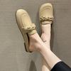 Baotou half slippers women's outer wear spring and summer new versatile heelless lazy shoes soft sole half drag single shoes