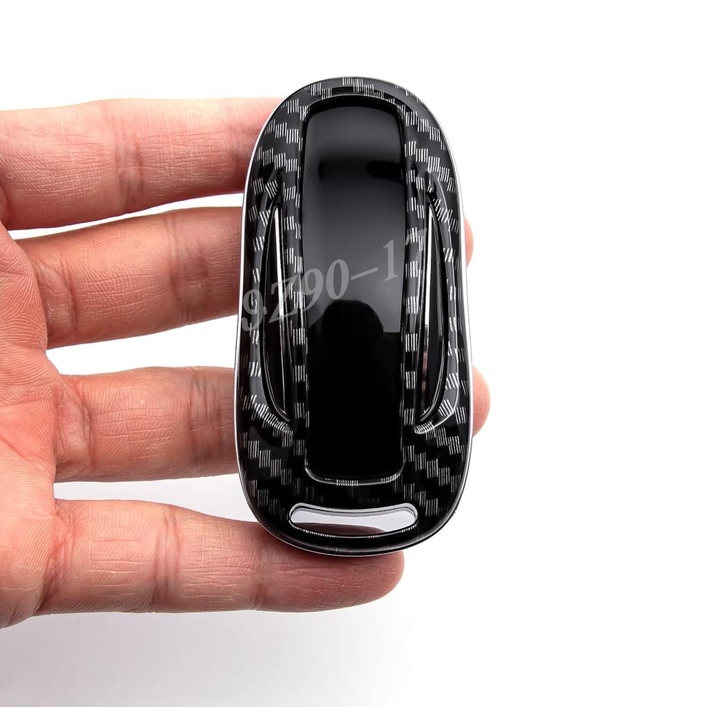 ABS Carbonfaser Smart Key Cover Hülle für - Tesla Model X Zubehör Schlüsselanhänger Schutz