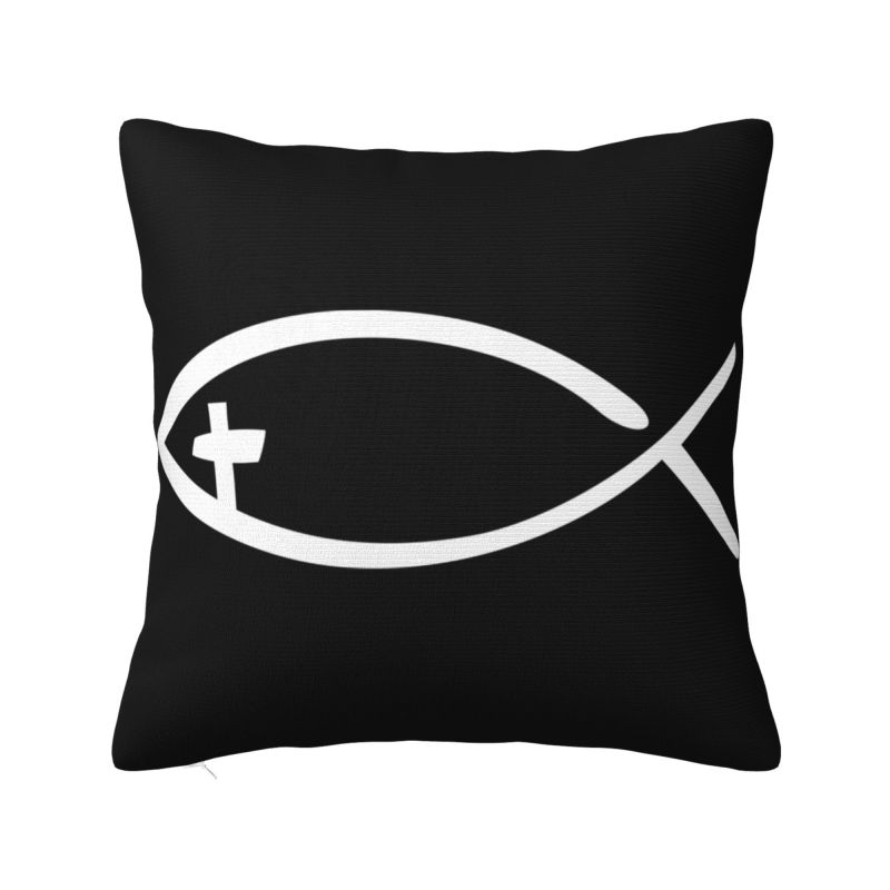 

Jesus Saved My Life Cushion Covers Christian Religious Faith Velvet Luxury Pillows Decor Home 30x30cm 12x12in