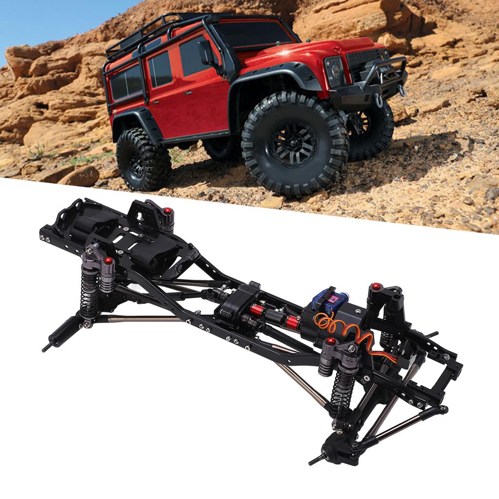 RC Frame 1Celsius10 Climbing Car 313mm Wheelbase Dual Speed High Low Gear Frame Set with Front Bumper