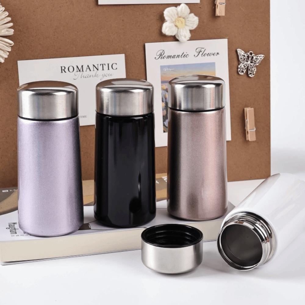 304 Stainless Steel Pocket Insulated Cup Double Wall Vacuum Flask Mini Thermoses Cups  Office