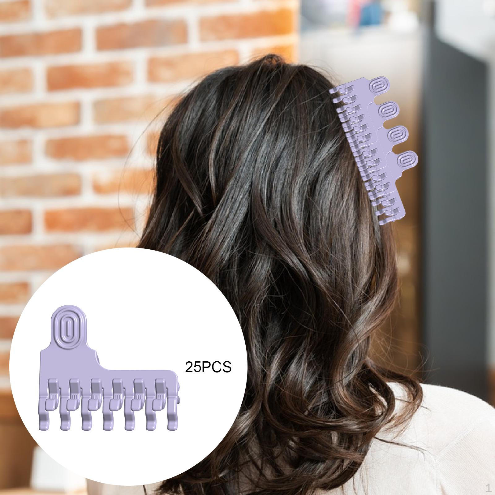 

Hair Clips for Volume Styling Easy to Use Accessories Home Versatile Adults Salon Holding 25pcs L 3.1cmx4.1cm