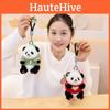 Sweater Wear Panda Plush Toy Cartoon Stuffed Animal Keychain Bag Decoration