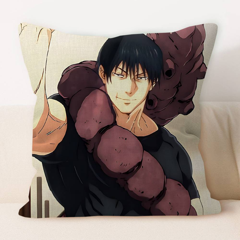 F-Fushiguro Toji Pillow Gift Home Office Decoration Bedroom Sofa Car Cushion Cover Case 45x45