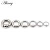 Alisouy 1pc Big Stainless Steel Captive Hoop BCR Eyebrow Tragus Closure Nipple Bar Lips Nose Rings Ear Piercing Body Jewelry