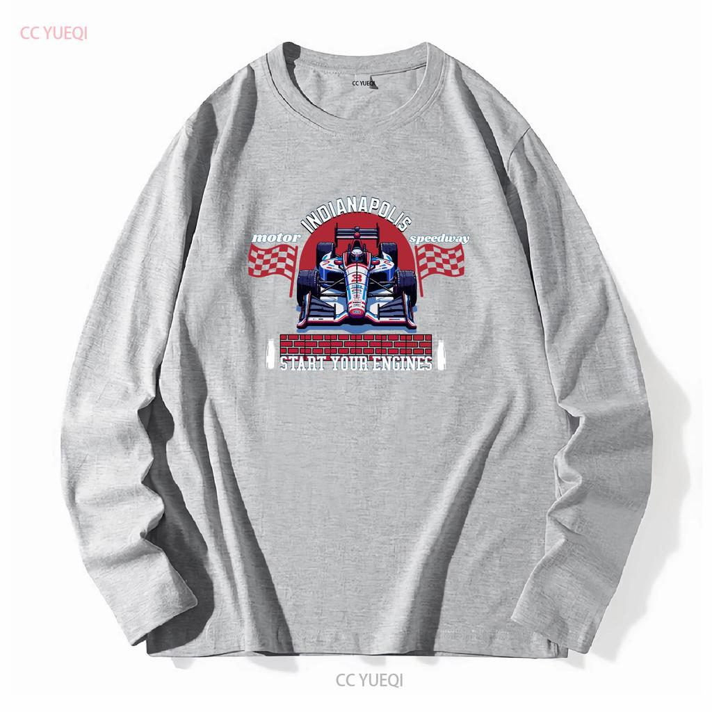 Indianapolis Speedway IndyCar T-shirt Indiana Oversize Regalo perfetto per i fan manica lunga o corta vintage Lavata Morbida