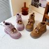 Neuer Eingang Herbst Winter Vintage Kinderschuhe Süße Lässige Stiefel für Mädchen Weichsohlige Lässige Kinderschuhe