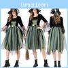 Witch Costume Cosplay With Polyester Material For Halloween And Cosplay Parties