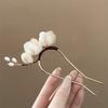 Elegante Vintage Legierung Haarnadel Magnolien Design Haar Accessoires Frisur Aufwerter Dekorative Kopfbedeckung Haarkamm