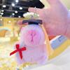 Little Red Book Capybara & Guinea Pig Plush Keychain Ornament