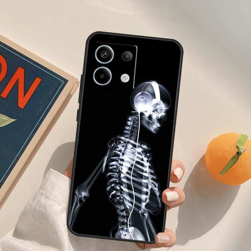 Xray Art Aesthetic Skull Funda For Xiaomi Redmi Note 14 13 Pro 9 10 11 12 9S 10S 11S 12S Redmi 13C 10C 12C 14C Case