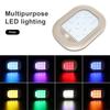 Color Car Led Lights 18 LEDs Night Light Touch Type Ceiling Magnet Interior Reading Light Dome USB Charge For Car Home Outdoor