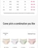 Fenteng Women's 7A Antibacterial Cotton Mid-Waist Briefs (4-Pack)