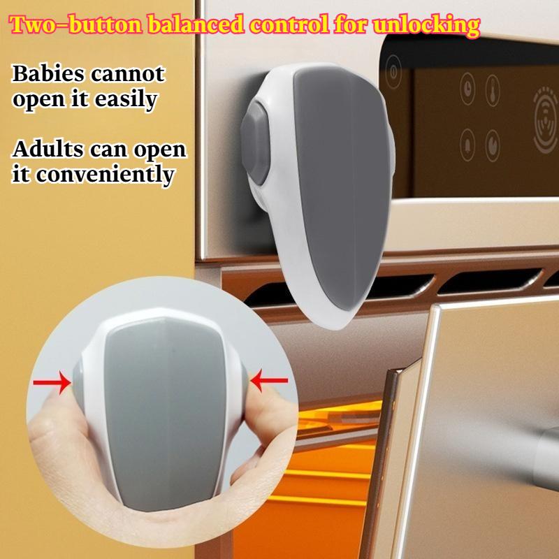 Child protective oven lock Baby anti-burn microwave oven protective lock Anti-steamer open safety lock