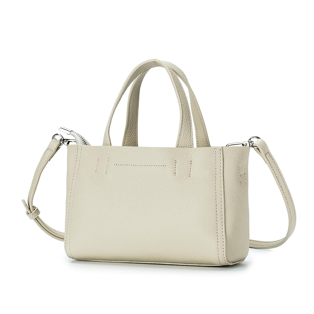 

Genuine Leather Mini Tote Bag for Lightweight Shoulder Crossbody Small Commuting Crossbody Large Capacity Leather Multifunctional Handbag [Yocipa]