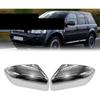 Compatible for Land Rover LR2 LR4 Range Rover Chrome Replacement Mirror Covers Car Side Door Rear View Mirror Cover Cap Shell