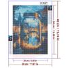5d DIY Diamond Painting Cross Stitch Bottle City Street Scenery Diamond Embroidery Mosaic Full Round Drill Home Decor Arts