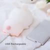 Touch Sensor RGB LED Rabbit Night Light 16 Colors USB Rechargeable Silicone Bunny Lamp for Children Baby Toy Festival Gift