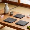 Slate Coaster Sets, 4/8pcs Square Slate Coasters, Heat Insulation Mats, Anti-scald Non-slip Table Mats, Kitchen