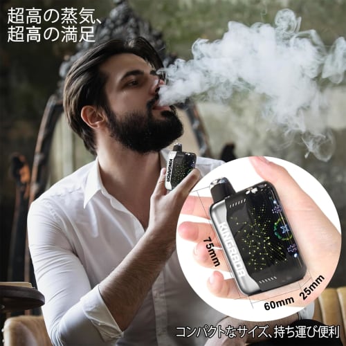 Kingrada Disposable Electronic Cigarette, 30,000 Puffs, Shisha, Portable, Rechargeable, Flavored, Nicotine-Free, Tar-Free, Quit Smoking, Vape, 3D Disp