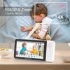 Tuya 5-Inch Baby Monitor with Two-Way Intercom & Mobile Remote Access