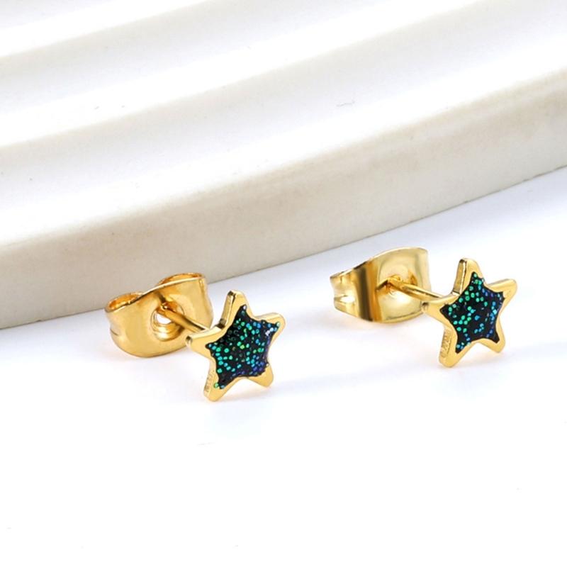 Piccoli Orecchini a Stella Eleganti Orecchini Cartoon Gioielli per le Orecchie Borchie a Stella Accessori per le Orecchie per Studenti e Professionisti alla Moda
