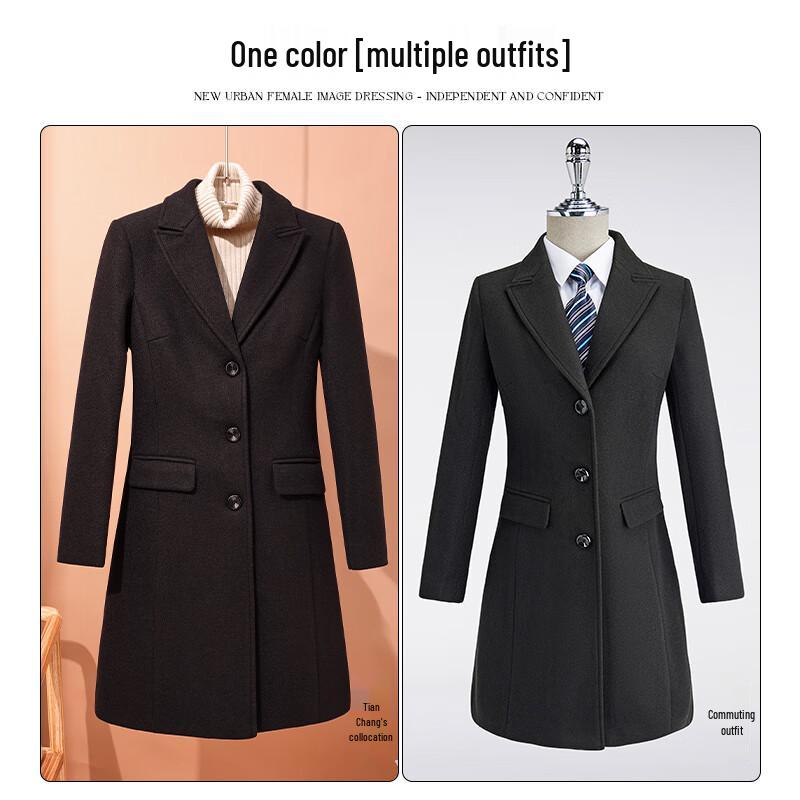 Treaman Women's Elegant Mid-Length Padded Coat