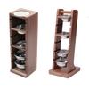 Coffee Powder Bowl Storage Rack Storage Rack Walnut Espresso Basket Display Rack Suitable for 51/53/58mm Universal Barista Tools