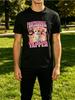 Professional Yapper Kitten Collage Pink Heart Text Meme Print Unisexs Crew Neck Short Sleeve Tee Casual Daily Soft Basic Wear Top
