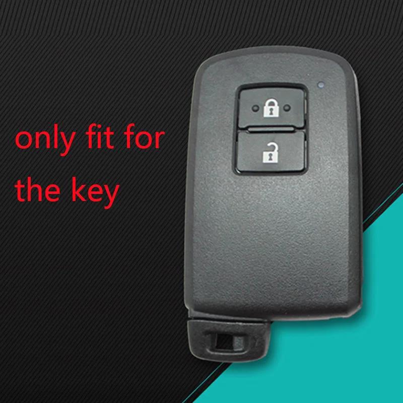 Silicone Rubber Car Key Cover Case for Toyota Camry RAV4 Avalon Auris Key Cover 2013 2 Buttons Smart Car Key Case Shell