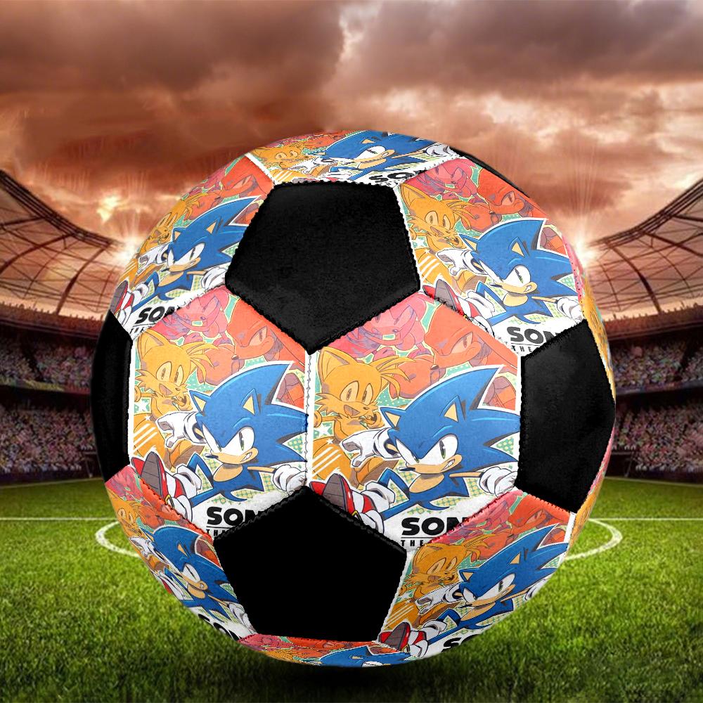 Soccer Ball Colorful Machine Stitched PVC Size 5 Team Training Competition Ready Durable High-Bounce Cool Sports Gift