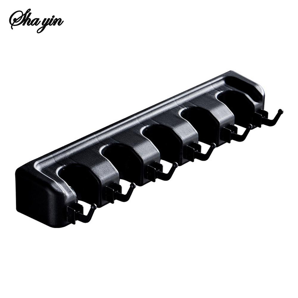 1PC Toilet Mop Holder For Storing Mops, Scrub Brushes And Brooms. Made Of Plastic. Suitable For Hanging Mop Racks.