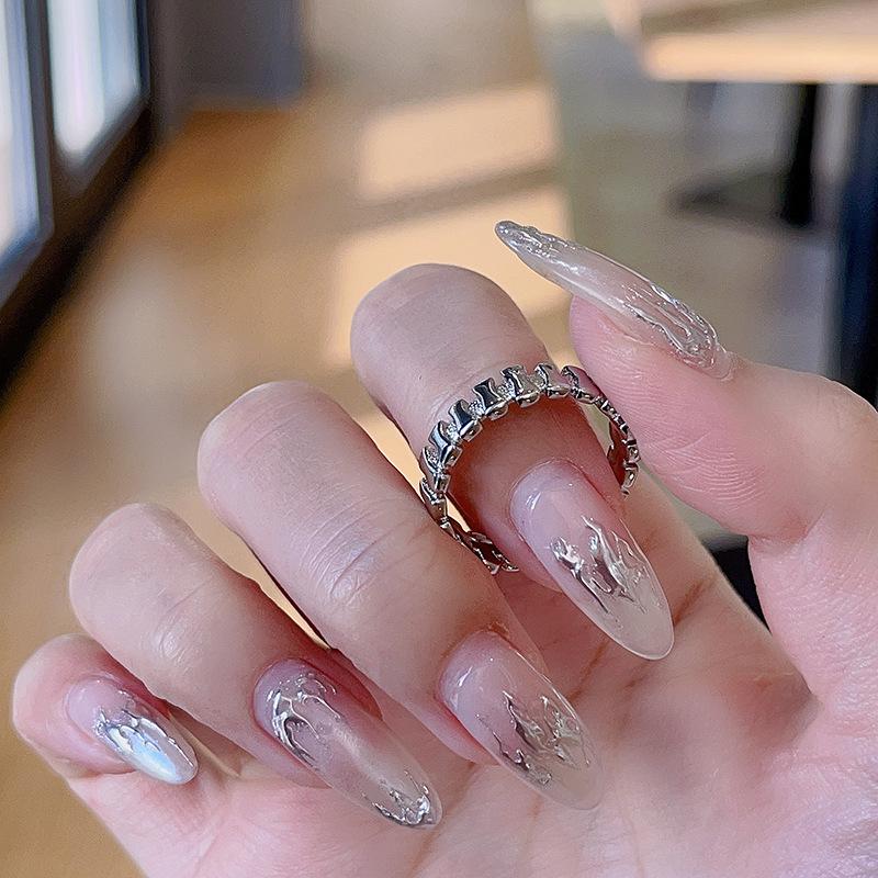 

Minimalist And Exquisite Micro-Inlaid Zircon Ring Female Niche Design Fashionable Light Luxury Cold Wind Index Finger Ring Set Adjustable opening