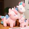 Игрушки из меха радужного единорога, мягкие и милые радужные пони, компаньоны для сна в постели, симпатичные детские игрушки в подарок, мягкие куклы-единороги