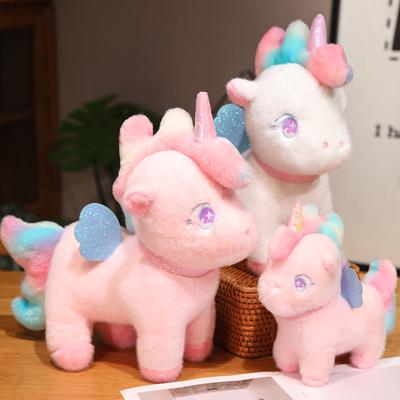 Rainbow Unicorn Fur Toys, Soft and Cute Rainbow Ponies, Sleeping Companions In Bed, Good-looking Children's Toy Gifts, Stuffed Unicorn Dolls