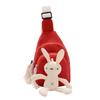 Adorable Cartoon Rabbit Waist Bag For Kids Stylish Trendy Canvas Crossbody Bag