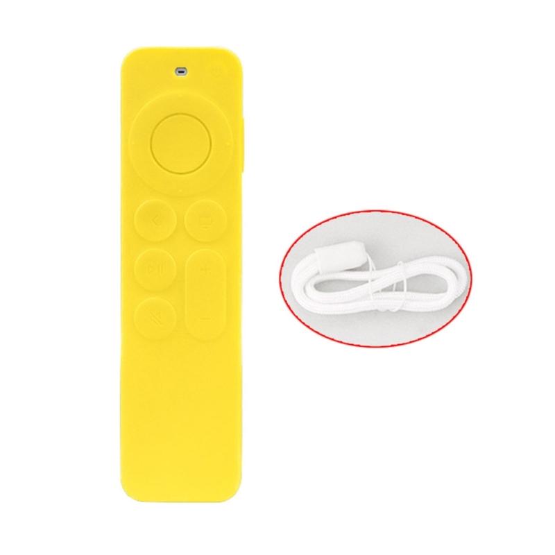 Protective Silicone Cover for Apple TV 4K 6Th 2021 Smart TV Remote Control Shockproof Skin-Friendly Silica-gal Case