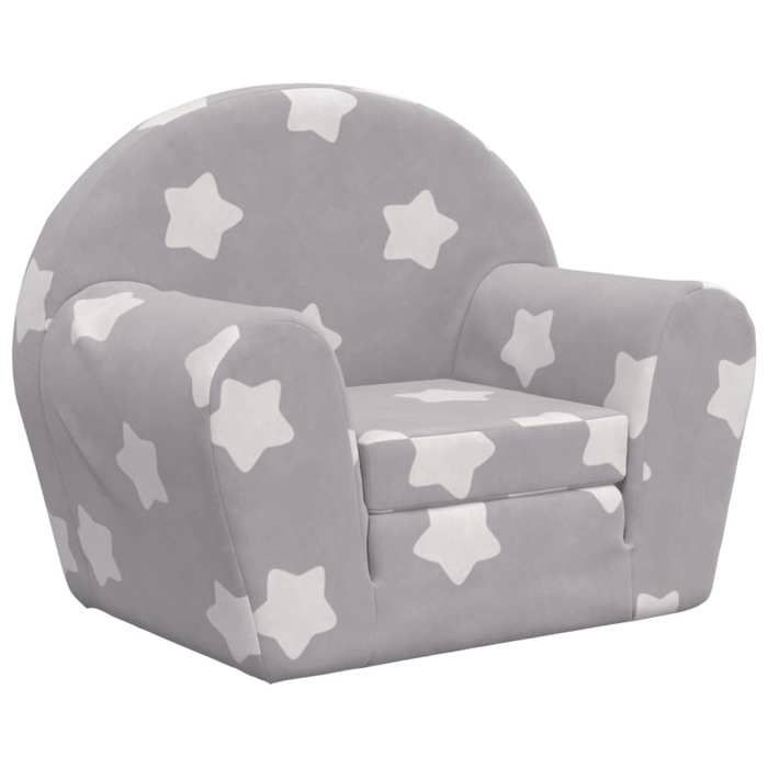 VidaXL Children's Sofa Bed, Mini Sofa with Removable Cover, Toddler Sofa, Children's Bedroom Furniture, Grey 356992