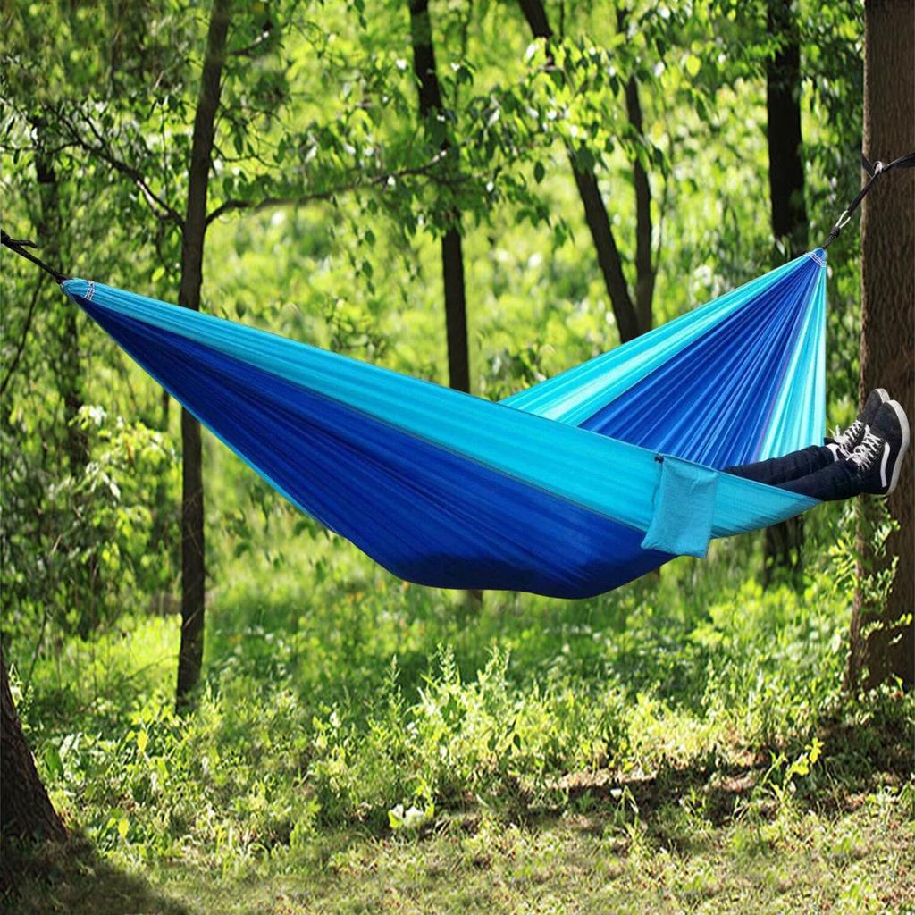 Parachute Double Person Nylon Hammock Outdoor Travel Camping Swing Hanging Bed